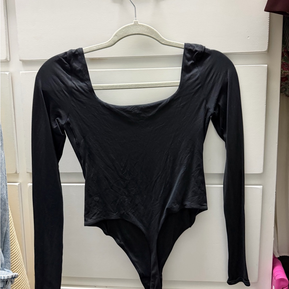 Lululemon Black Long Sleeve Bodysuit